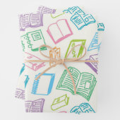 Boekenpatroon Inpakpapier Vel (In situ)