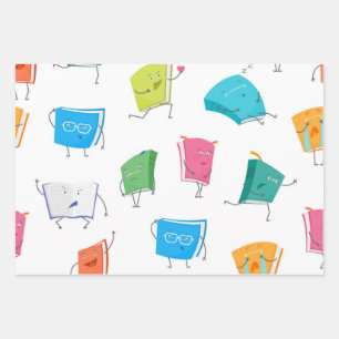 Boekenpatroon Inpakpapier Vel