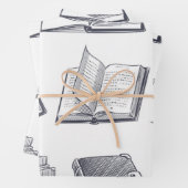 Boekenpatroon Inpakpapier Vel (In situ)