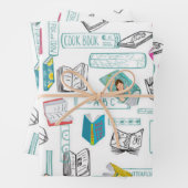 Boekenpatroon Inpakpapier Vel (In situ)