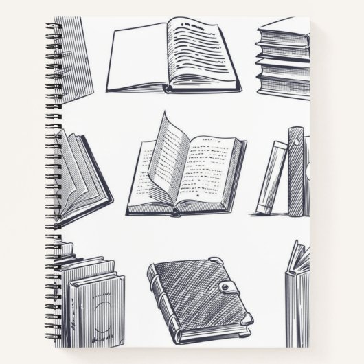 Boekenpatroon Notitieboek (Voorkant)