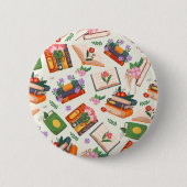 Boekenpatroon Ronde Button 5,7 Cm (Voorkant)