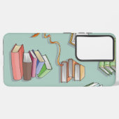 Boekenpatroon Samsung Galaxy Hoesje (Linkerkant)