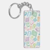 Boekenpatroon Sleutelhanger (Voorkant Links)