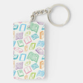 Boekenpatroon Sleutelhanger (achterkant)