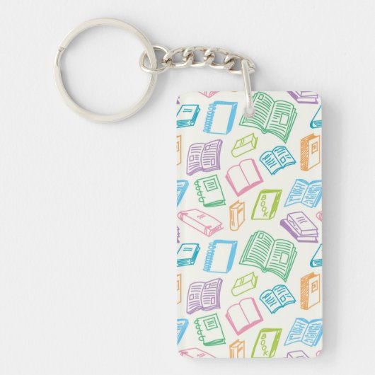 Boekenpatroon Sleutelhanger (Voorkant)