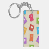 Boekenpatroon Sleutelhanger (Voorkant Links)