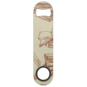 Boekenpatroon Speed Flessenopener (Achterkant)