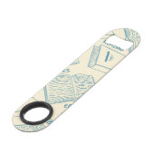 Boekenpatroon Speed Flessenopener (Voorkant Gekanteld)