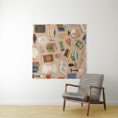 Boekenpatroon Wandkleed (In Situ (horizontaal))