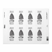 boekenplaat ex-libris tree etiket (Full Sheet)