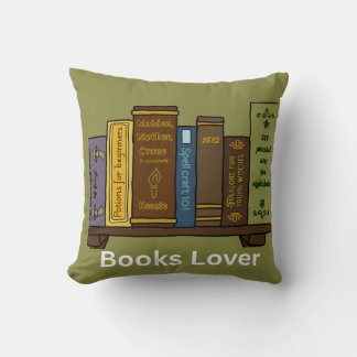 Boekenplank met Hekserige Vintage Boeken voor Boek Kussen