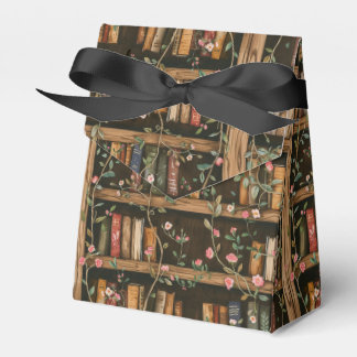 Boekenplanken met Bloeiende Ranken Bedankdoosjes