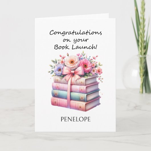 boekenschrijver kaart (Voorkant)