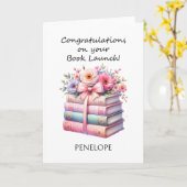 boekenschrijver kaart (Gele Bloem)