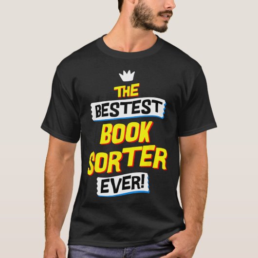 Boekensorteerder, Grappige Beroepsbezigheid  T-shirt (Voorkant)