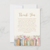 Boekenthema Dankkaart Bedankkaart (Voorkant)