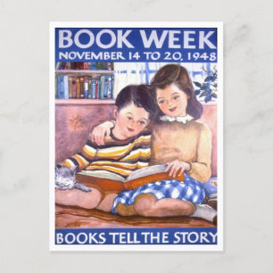  Boekenweek Bibliotheek Poster Briefkaart
