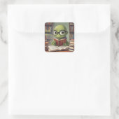 Boekenworm Sticker (Tas)