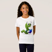 Boekenworm T-shirt (Voorkant volledig)