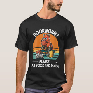 Boekenwurm Alsjeblieft, ik ben een boek Red Panda T-shirt