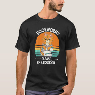 Boekenwurm Alsjeblieft Ik Ben Een Boekenkat Premiu T-shirt