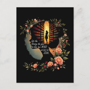 Boekenwurm Boekenliefhebber Vrouwen Meisjes Weegsc Briefkaart