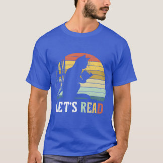 Boekenwurm Kat Laat Lezen Grappige Kat Leest Boek T-shirt