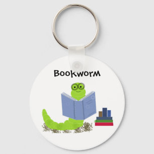 Boekenwurm Sleutelhanger