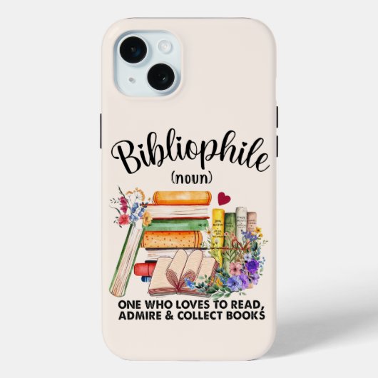 Boekenwurm's genot Case-Mate iPhone case (Achterkant)