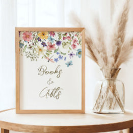 Boeket Baby in Bloei Baby Shower Boeken Cadeaus Poster