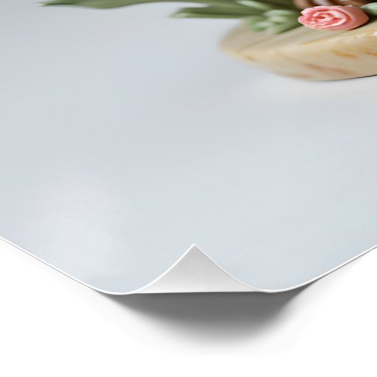 Boeket Beer beeldje Perfect Poster (Hoek)