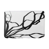 Boeket Blanc: Abstract Wit & Zwart Badmat (Voorkant)