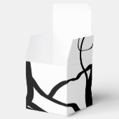 Boeket Blanc: Abstract Wit & Zwart Bedankdoosjes (Geopend)