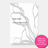 Boeket Blanc: Abstract Wit & Zwart Post-it® Notes