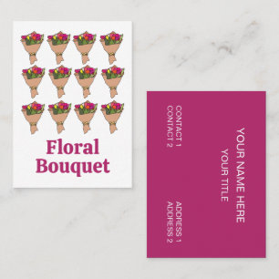 Boeket Bloemen Bloemist Visitekaartje
