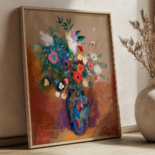 Boeket Bloemen door Odilon Redon Stilleven Poster