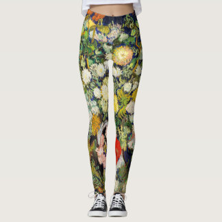 Boeket Bloemen in een Vaas door Vincent Van Gogh Leggings