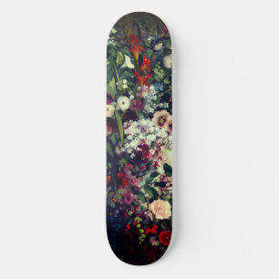 boeket bloemen in een vaas skateboard
