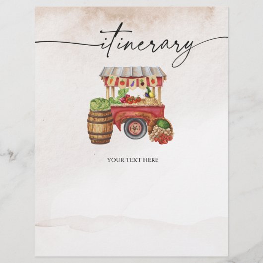 Boeket bloemencorso boerenmarkt flyer (Voorkant)