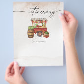 Boeket bloemencorso boerenmarkt flyer (Hand)