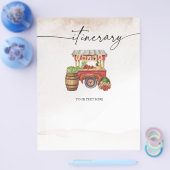 Boeket bloemencorso boerenmarkt flyer (Enkel)