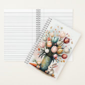 Boeket met paaseieren en bunny spiraal Notitieboek (Binnen)