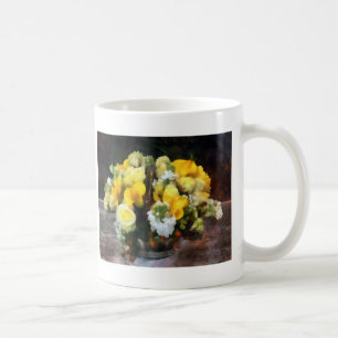 Boeket met rozen en calla's koffiemok