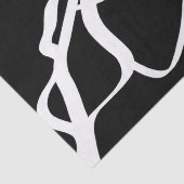 Boeket Noir: Abstract Zwart & Wit Tissuepapier (Detail)