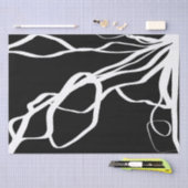 Boeket Noir: Abstract Zwart & Wit Tissuepapier (Craft)