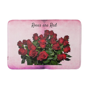 Boeket rode rozen badmat