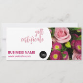 BOEKET VAN BLOEMEN BUSINESS LOGO CADEAUBON (Voorkant)