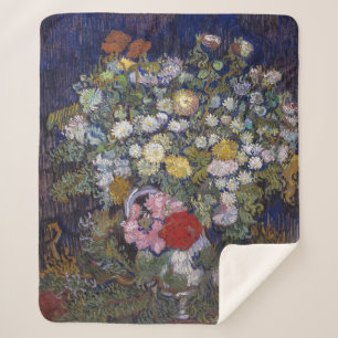 Boeket van bloemen in een vaas   Van Gogh   Sherpa Deken