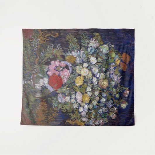 Boeket van bloemen in een vaas | Van Gogh | Wandkleed (Voorkant (horizontaal))